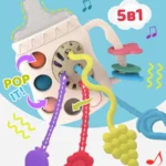 Погремушка Сенсорная игрушка прорезыватель для малышей