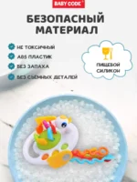 Погремушка тянучка Уточка - Развивающая игрушка для новорожденных — изображение 3