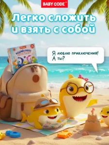 Детский развивающий водный коврик Акуленок для малышей — изображение 10