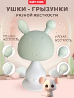 Прорезыватель грибок зайчик зеленый для малышей — изображение 4